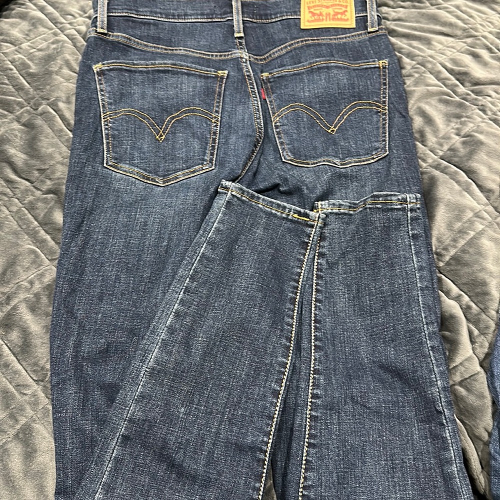 LEVI’S Mile High Rise Super Skinny Jeans Dark Wash Size 29 box 6